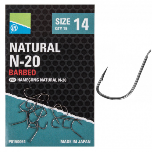 Gotowe przypony Preston Natural N-20 15szt.